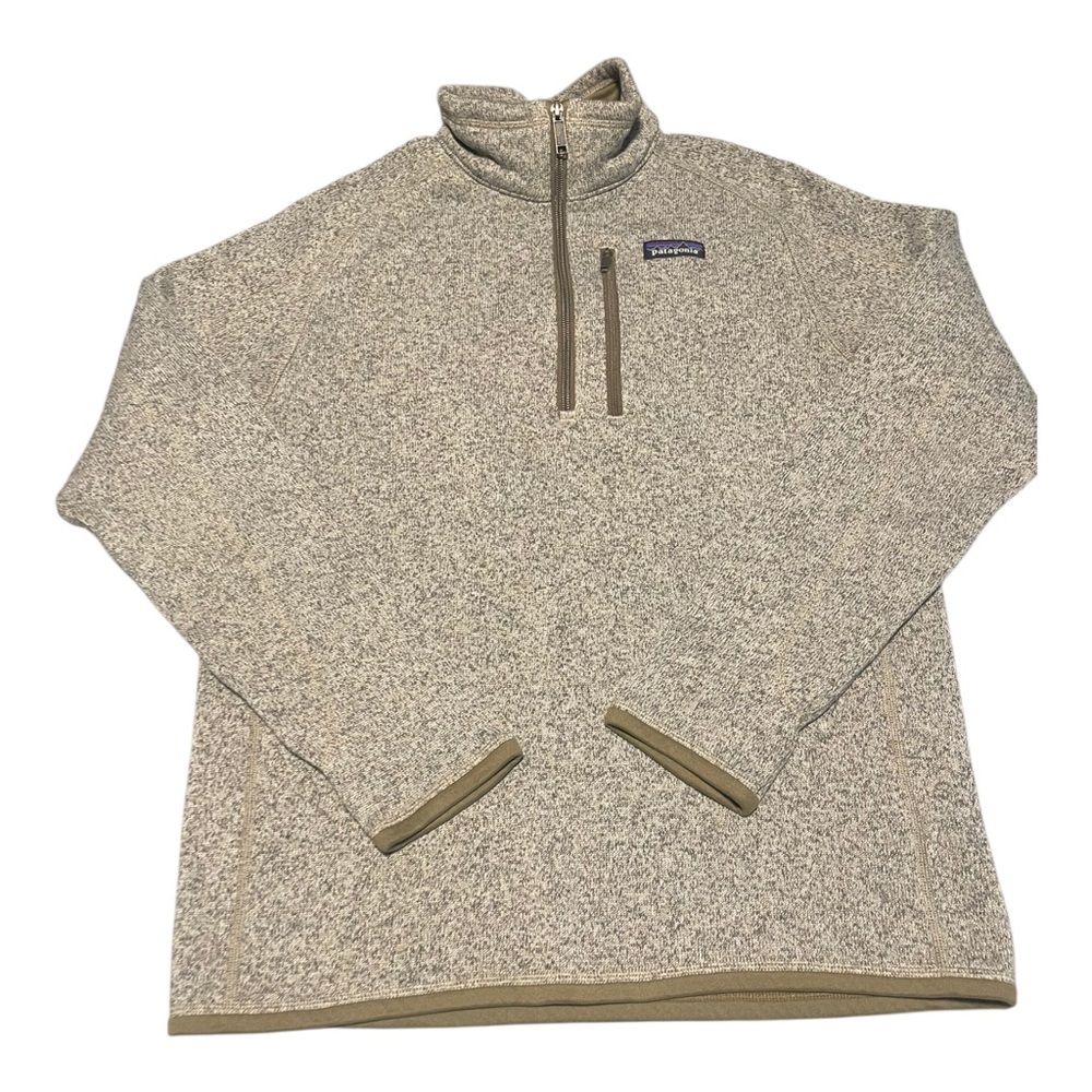 Patagonia Better Sweater 1/4 Zip Pullover Brown Tan Men’s Medium